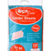 OptCare Best Underpad Sheets 10's Pack - Non-Woven Top Sheet, Waterproof Backsheet, Super Absorbent, Skin-Friendly Design